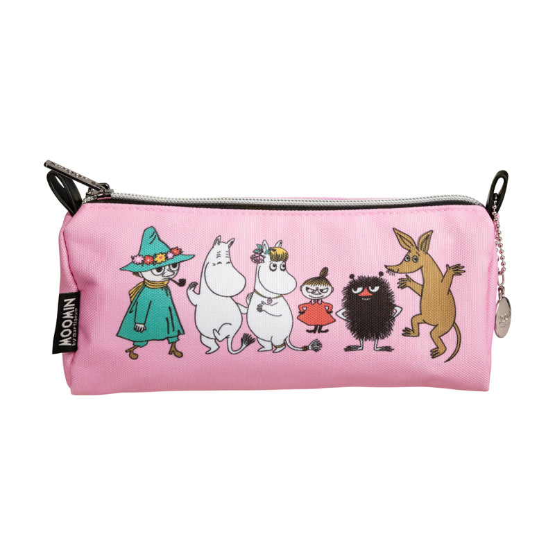 Moomin Ruttu Pencil Case - Friends, Pink