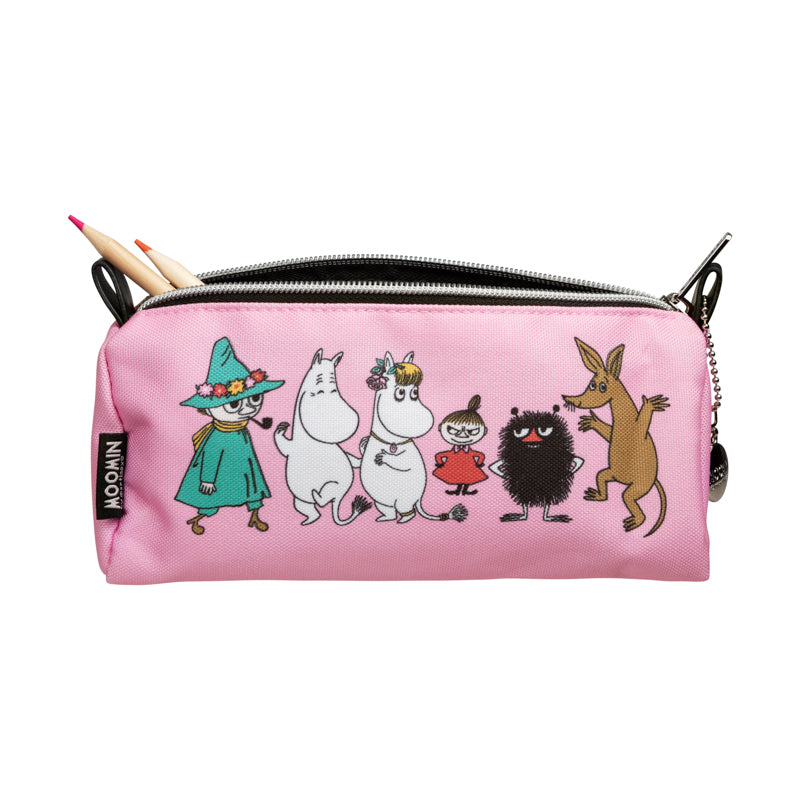 Moomin Ruttu Pencil Case - Friends, Pink