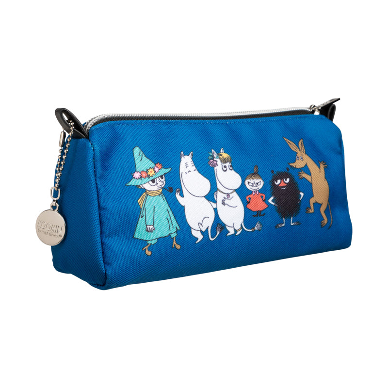 Moomin Ruttu Pencil Case - Friends, Blue