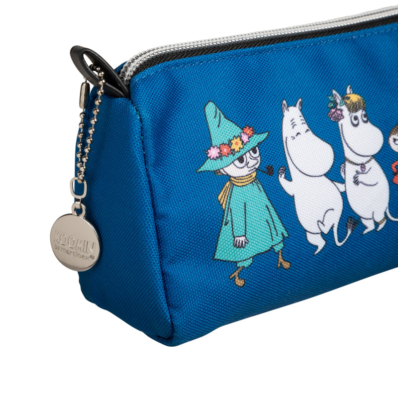 Moomin Ruttu Pencil Case - Friends, Blue