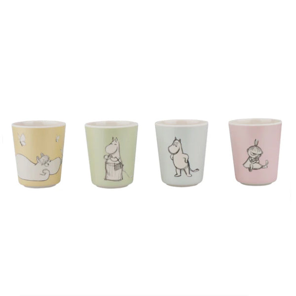 Moomin 4 Pcs Tumbler Set - Sketch (Pastel Colours)