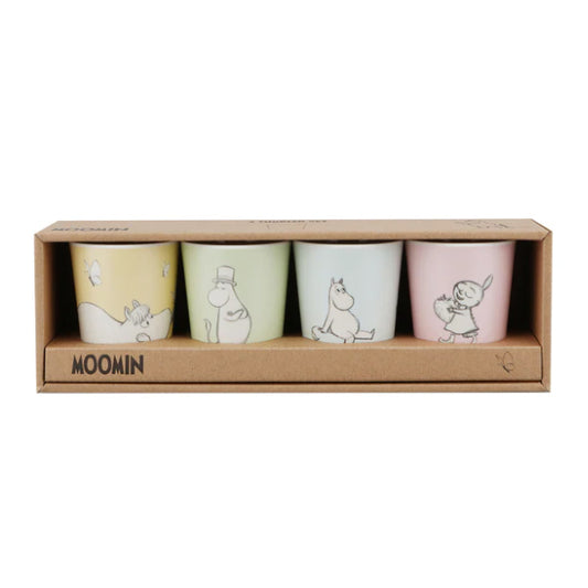 Moomin 4 Pcs Tumbler Set - Sketch (Pastel Colours)