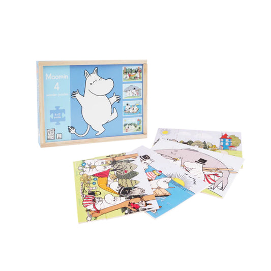 Moomin - 4 Wooden Puzzles