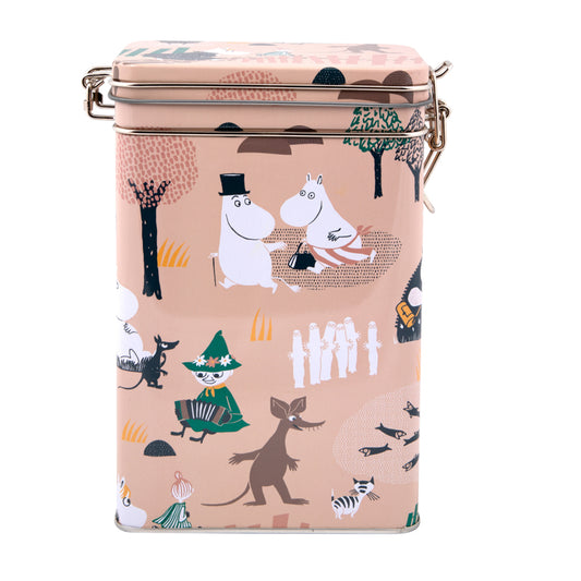 Moomin Forest Walk Coffee Tin, Red