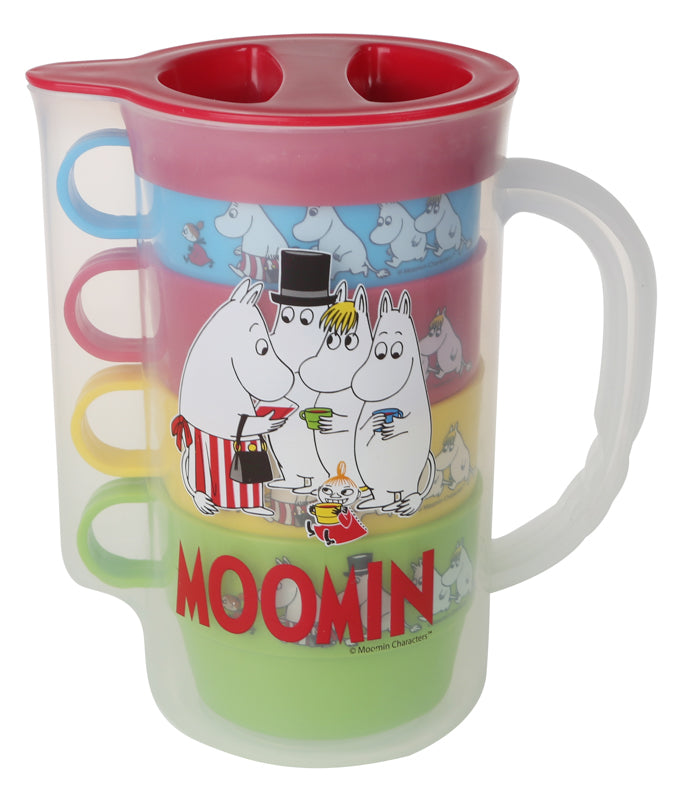 Moomin Picnic Pitcher with 4 Mugs