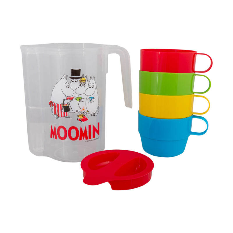Moomin Picnic Pitcher with 4 Mugs