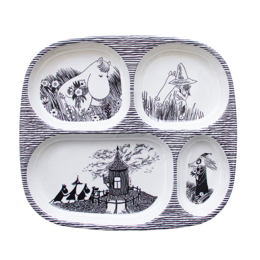 Moomin Compartment Plate - Graphic