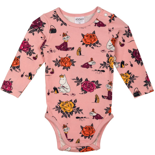 Roses Pink Baby Grow