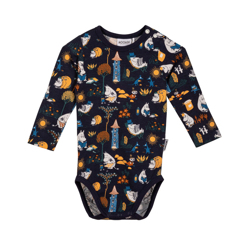 Retro Blue Baby Grow