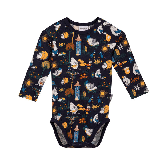 Retro Blue Baby Grow