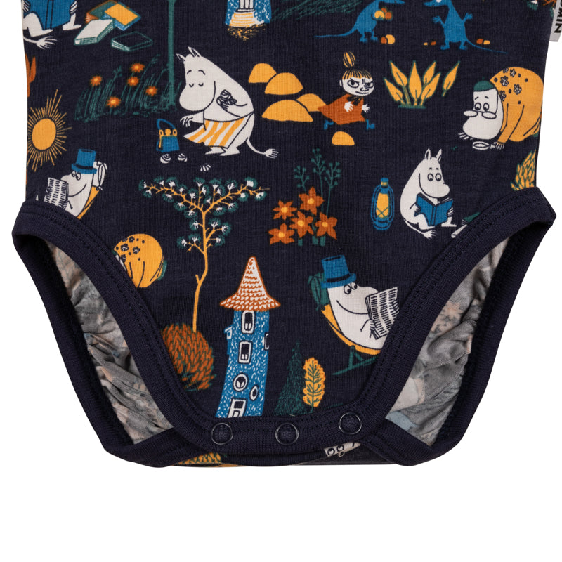 Retro Blue Baby Grow