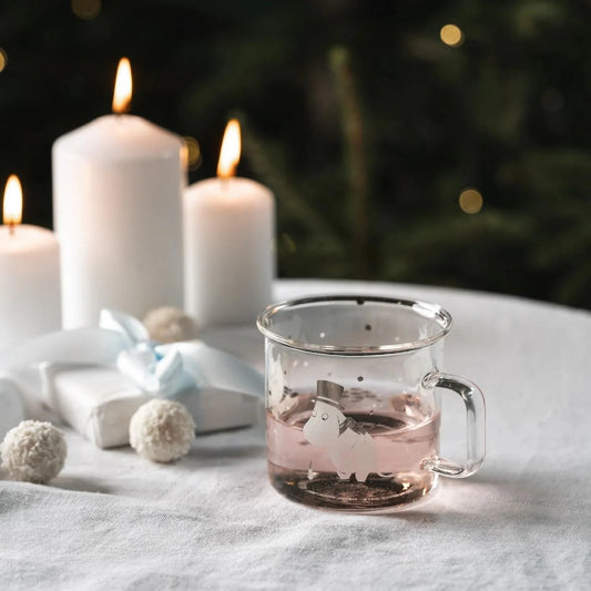 Moomin Glass Mug - Let it Snow