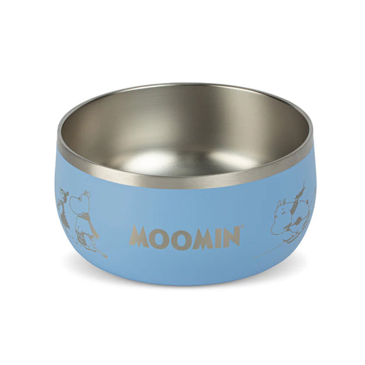 Moomin Lunar Pet Bowl Blue