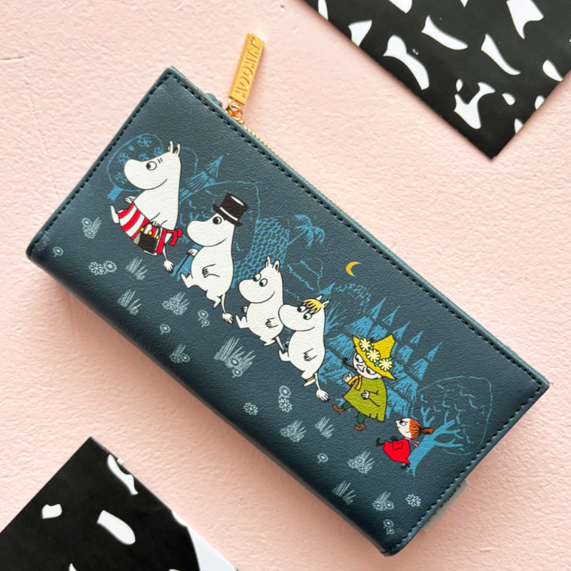Moomin Blue Forest Wallet