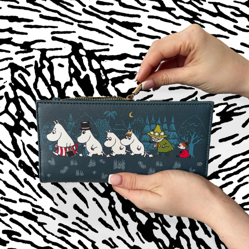 Moomin Blue Forest Wallet