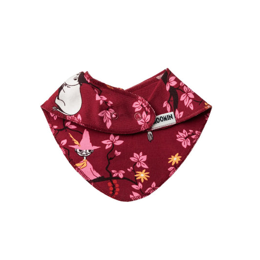 Moomin Bandana Bib- Climbing Tree (Burgundy)