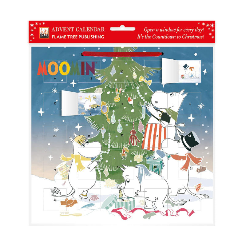 Moomin Sticker Advent Calendar - Decorating The Tree