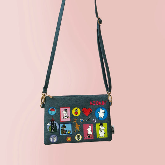 Moomin Denim Clutch Bag
