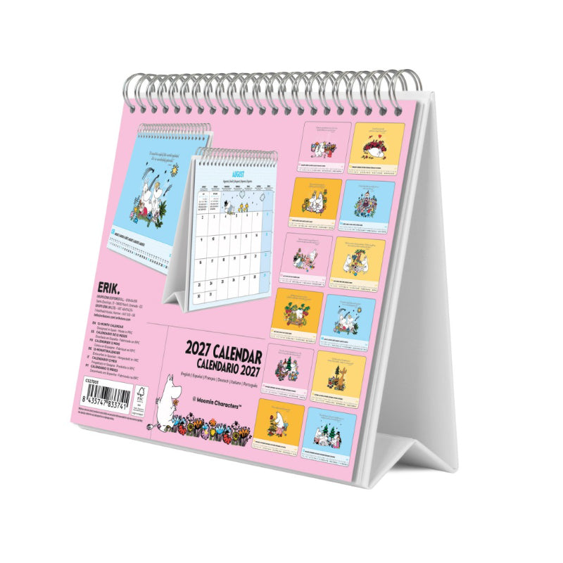 Moomin Desk Calendar 2027 (Erik)
