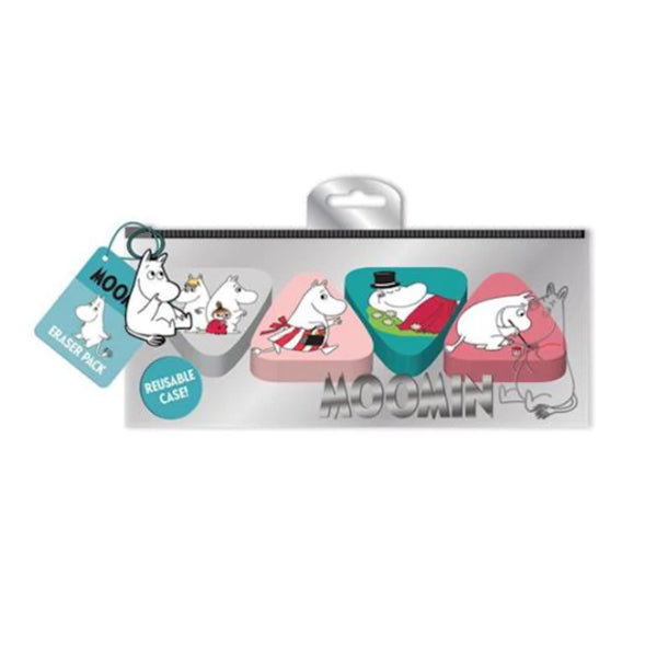 Moomin Set of 4 Erasers