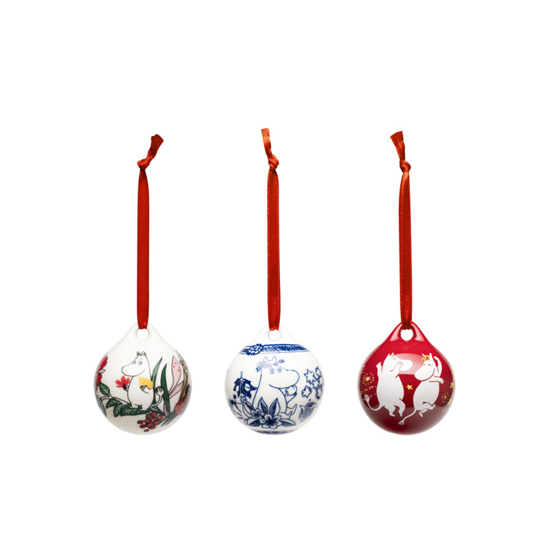 Moomin annual mini bauble set 3 pc, Festive Moments