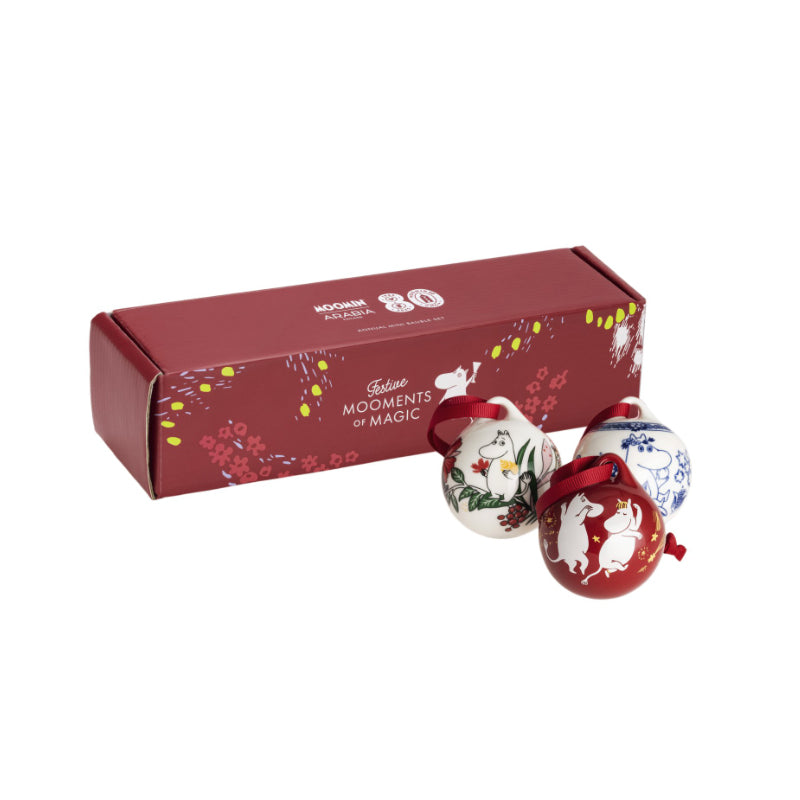 Moomin annual mini bauble set 3 pc, Festive Moments