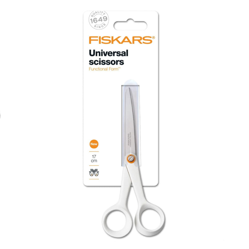 Fiskars Functional Form Universal Scissors - 17cm (small/white)