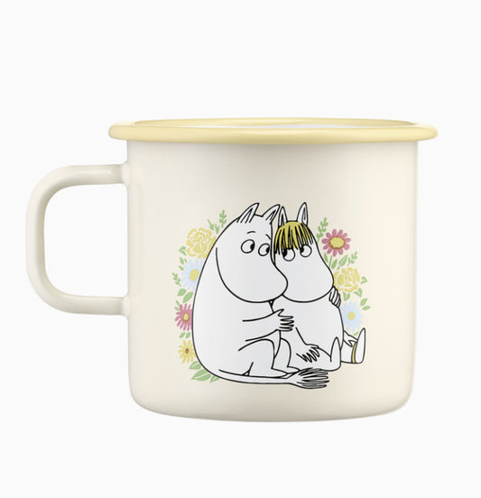 Moomin Enamel Mug - Flowers (5.5dl)