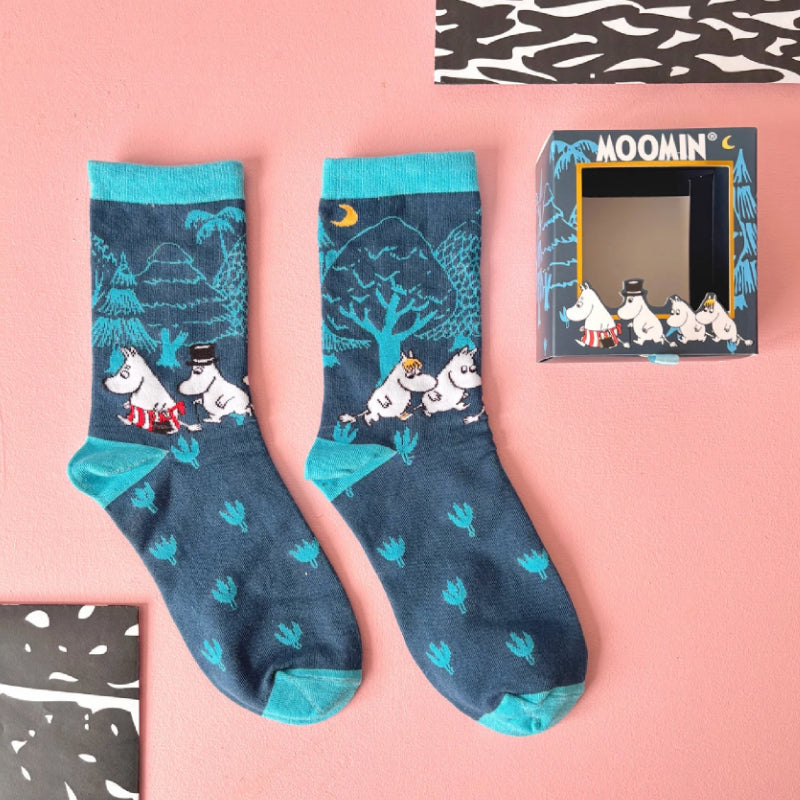 Moomin Socks - Forest Blue