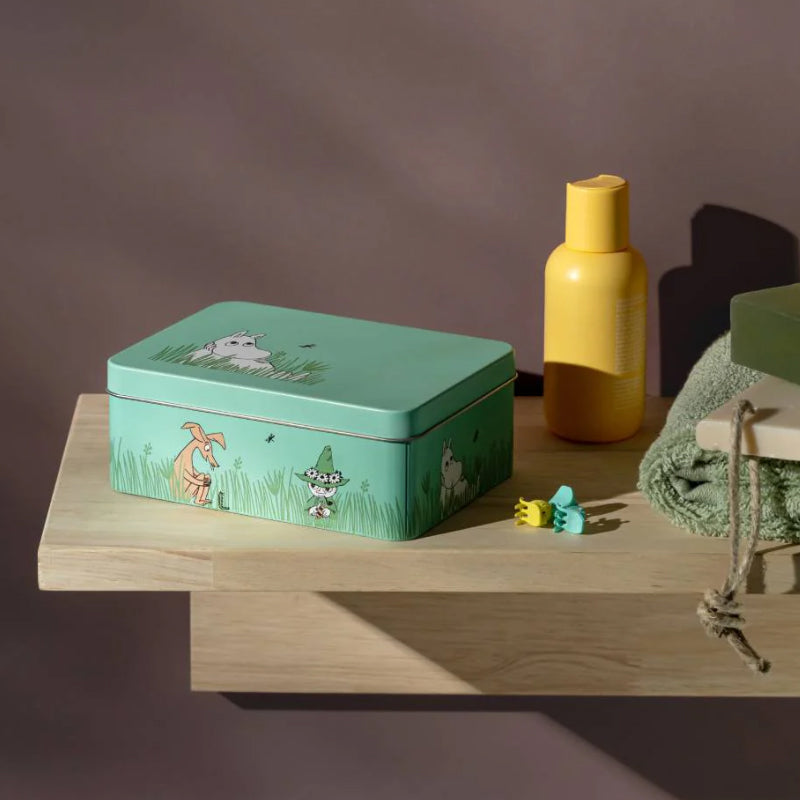 Moomin Tin Box (Boys, Green)