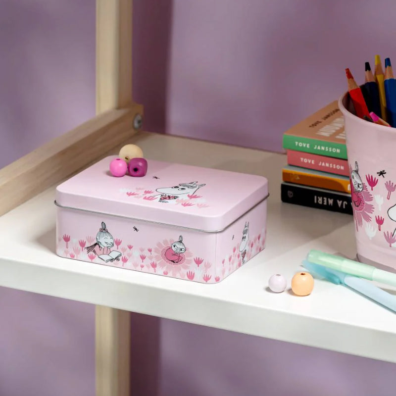 Moomin Tin Box (Girls, Pink)