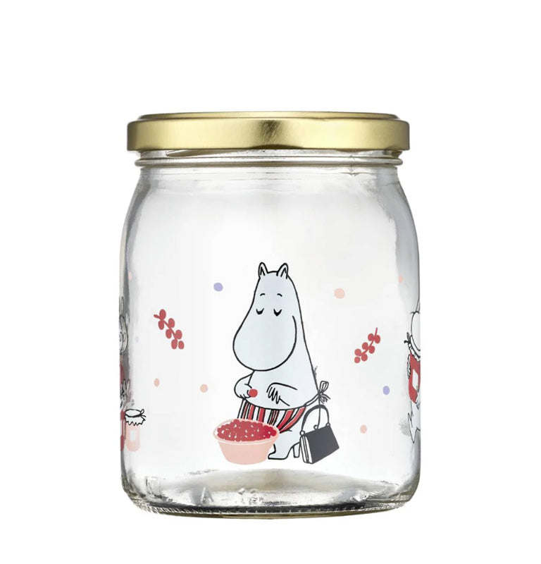 Moomin Glass Jar - Berries (0.5L)