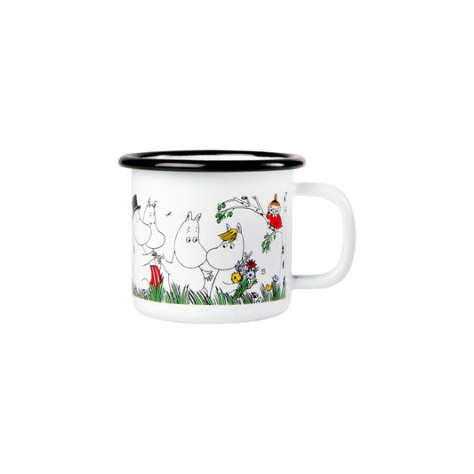 Moomin Enamel Mug - Happy Family (1.5dl)