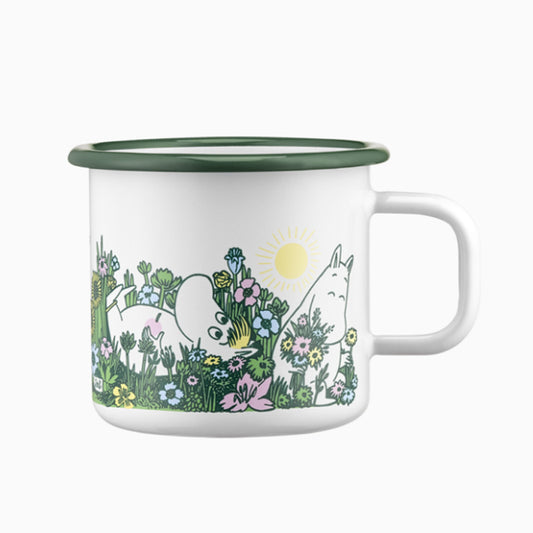 Moomin Enamel Mug - In The Garden (3.7dl)