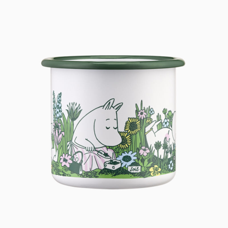 Moomin Enamel Mug - In The Garden (3.7dl)