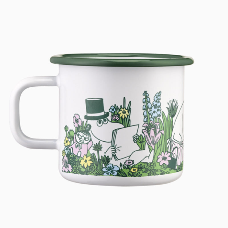 Moomin Enamel Mug - In The Garden (3.7dl)