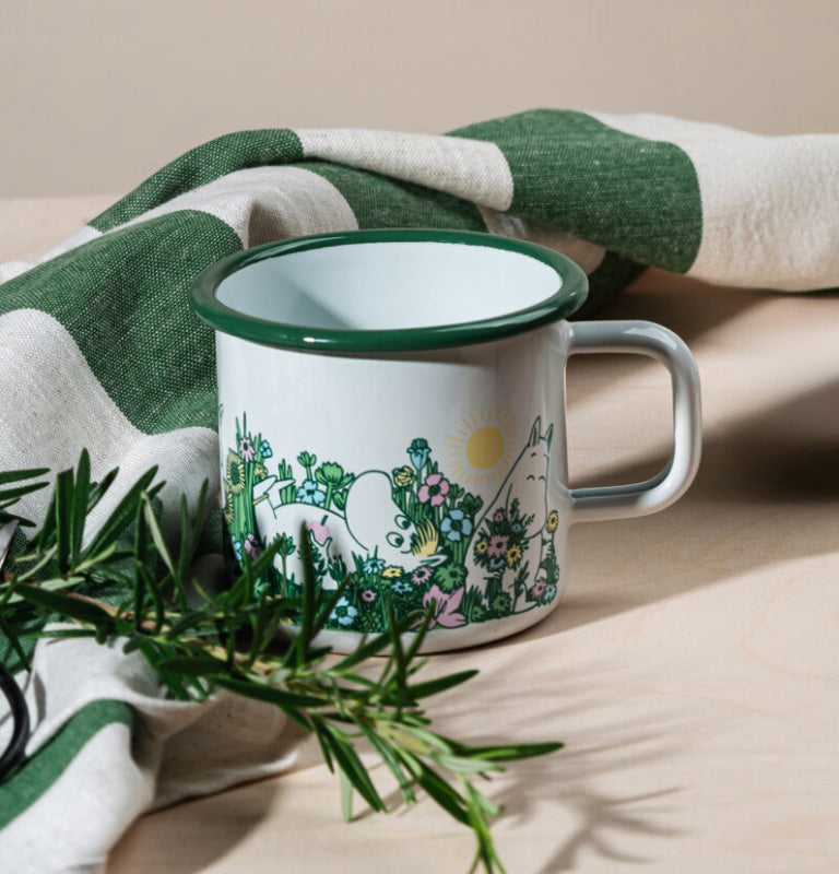 Moomin Enamel Mug - In The Garden (3.7dl)