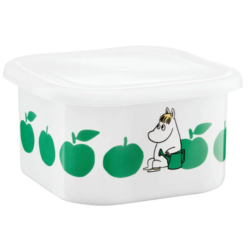 Moomin Enamel Jar With Lid 1.5 L Joyful Apples (L)