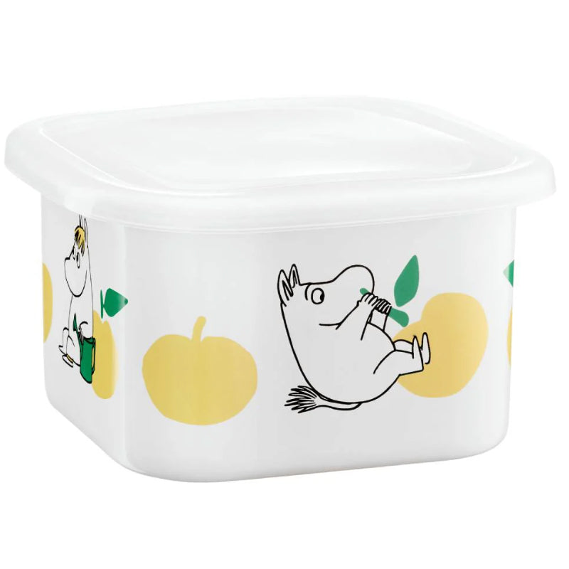 Moomin Enamel Jar With Lid 1 L Joyful Apples (M)
