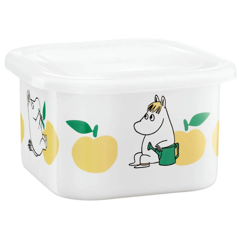 Moomin Enamel Jar With Lid 1 L Joyful Apples (M)