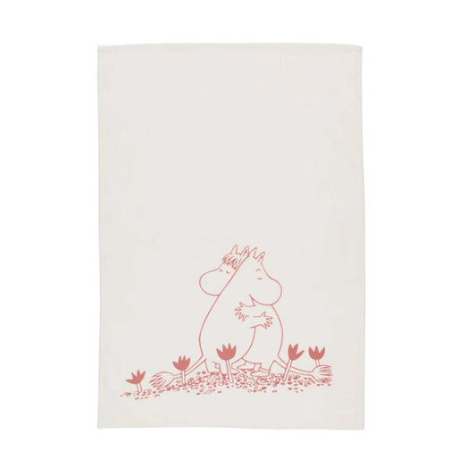 Moomin Kitchen Towel- Love, Pink