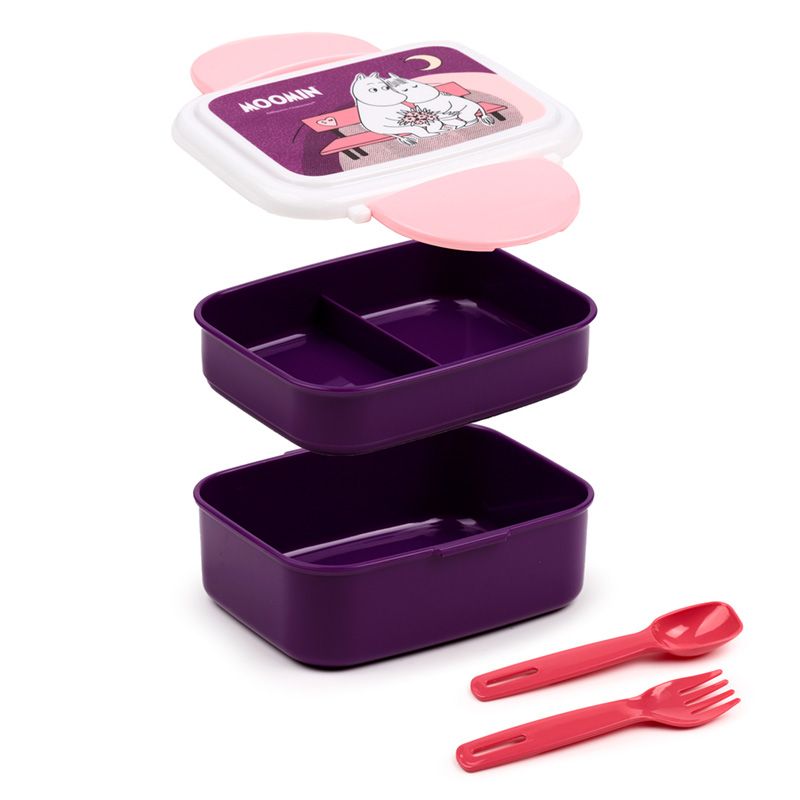 Moomin Stacked Bento Box - Purple