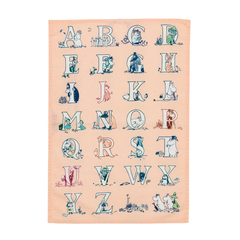 Moomin Kitchen Towel  - Alphabets, 2-Set
