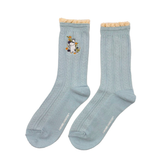 Moomin Lace Socks - Blue
