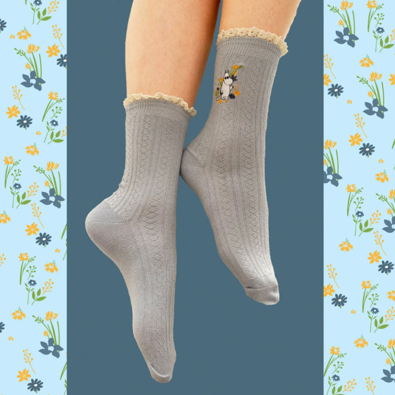 Moomin Lace Socks - Blue