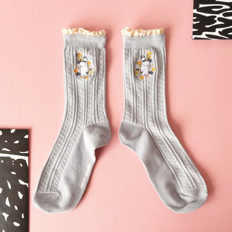 Moomin Lace Socks - Blue