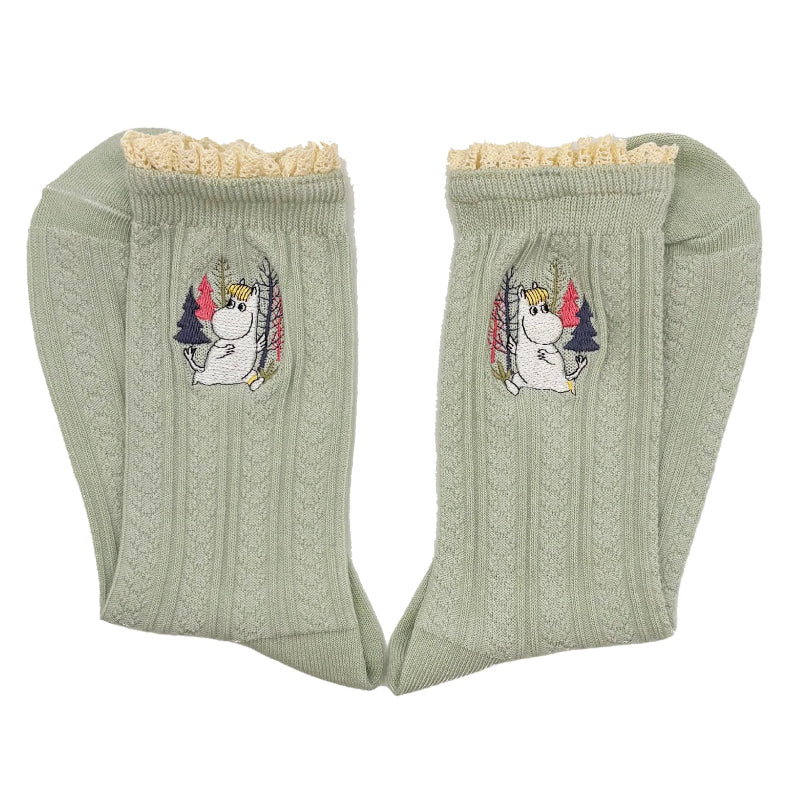Moomin Lace Socks - Green