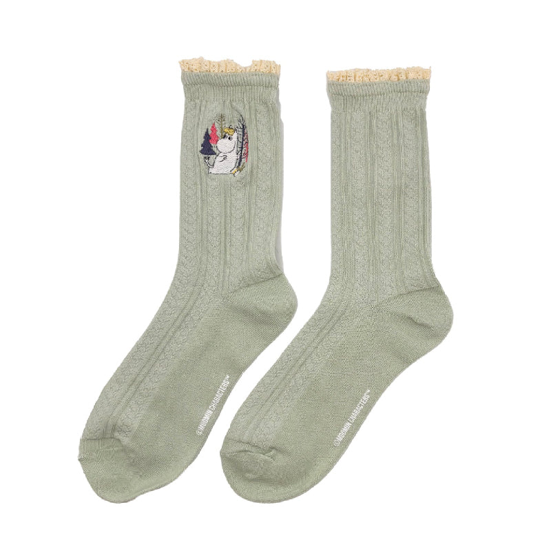 Moomin Lace Socks - Green