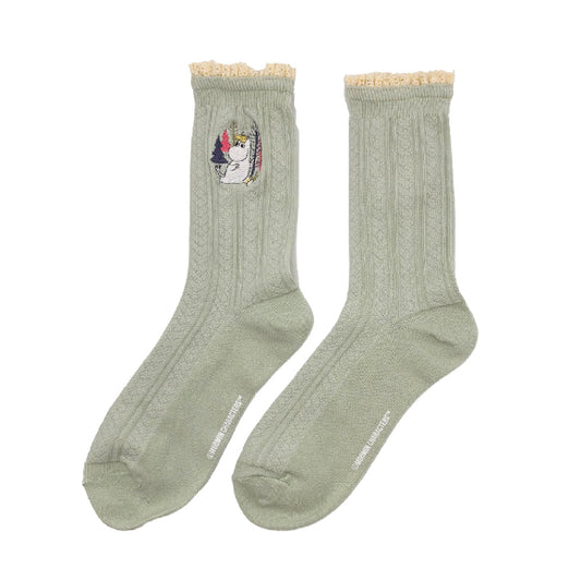 Moomin Lace Socks - Green