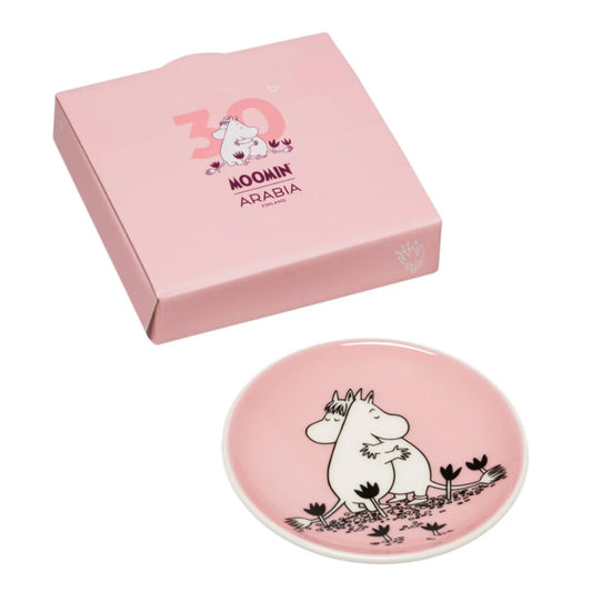 Moomin Love 30 Mini Plate Box Pink (10.5cm)